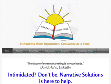 Tablet Screenshot of narrative-solutions.com